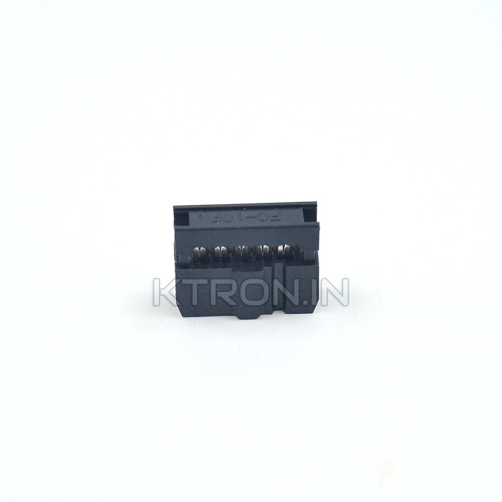 Buy 10 Pin Frc Female Connector 5x2 Pin 254 Mm Pitch Ktron India 7571