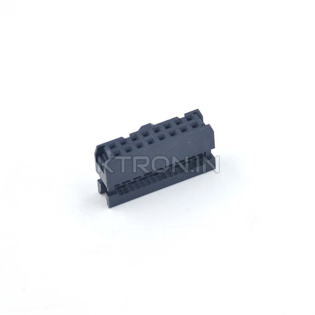 Buy 16 Pin Frc Female Connector 8x2 Pin 254 Mm Pitch Ktron India 2602