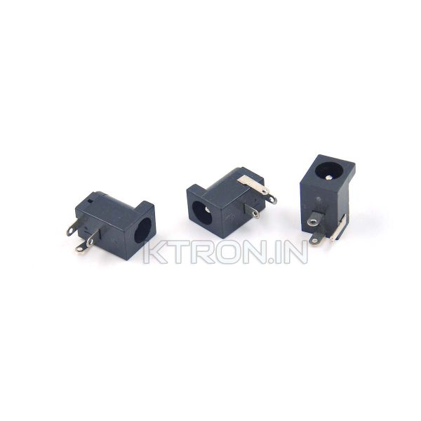 Buy DC Barrel Jack - Male - PCB Mount - 3 Pin - TH - KTRON India