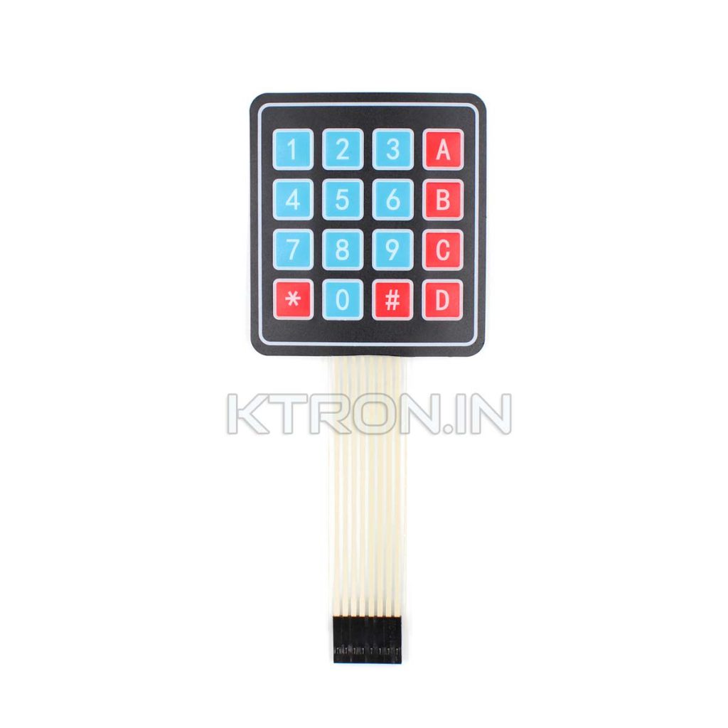 Buy 4x4 Matrix Membrane Keypad Module Ktron India 3595