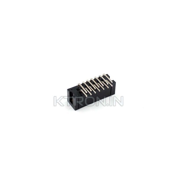 Buy 14 Pin Box Header Right Angle Male - 7x2 Pin - 2.54mm - KTRON India