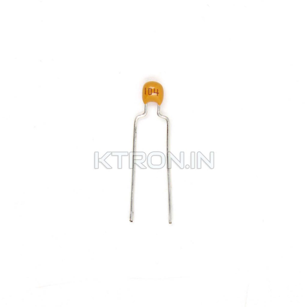 Buy 104 MYL Strip - 100nf Mylar Capacitor - TH - KTRON India