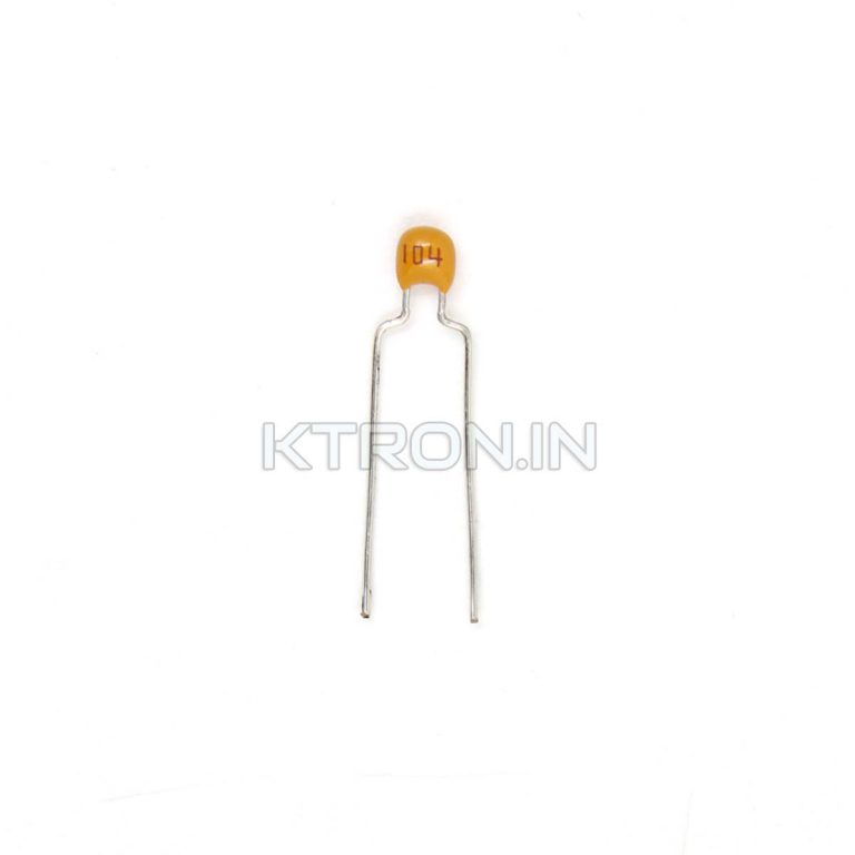 Buy 104 MYL Strip - 100nf Mylar Capacitor - TH - KTRON India