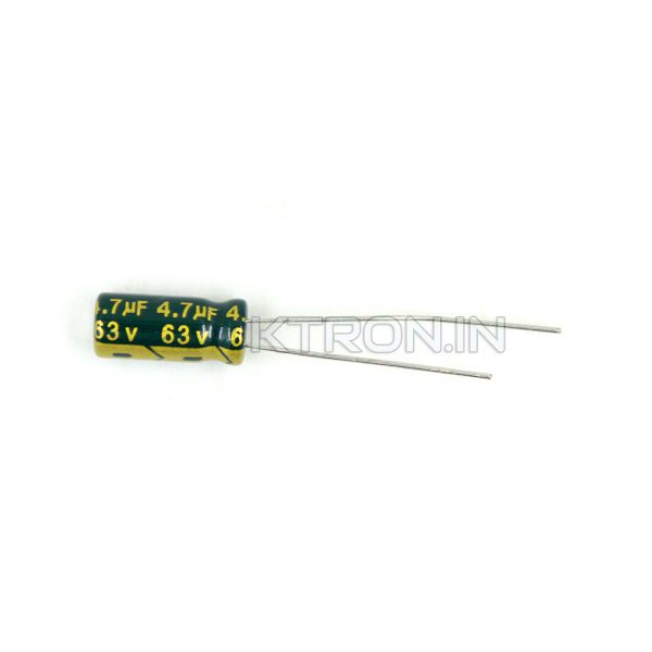 KSTC1791 4.7uF 63V Electrolytic Capacitor - 5 x 11 mm - FENCON