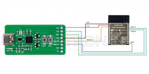 KSTM1928 ESP32 ESP8266 CH340C USB Programmer Board USB Type-C